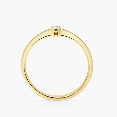 Pierścionek zaręczynowy SAVICKI: złoty, diament